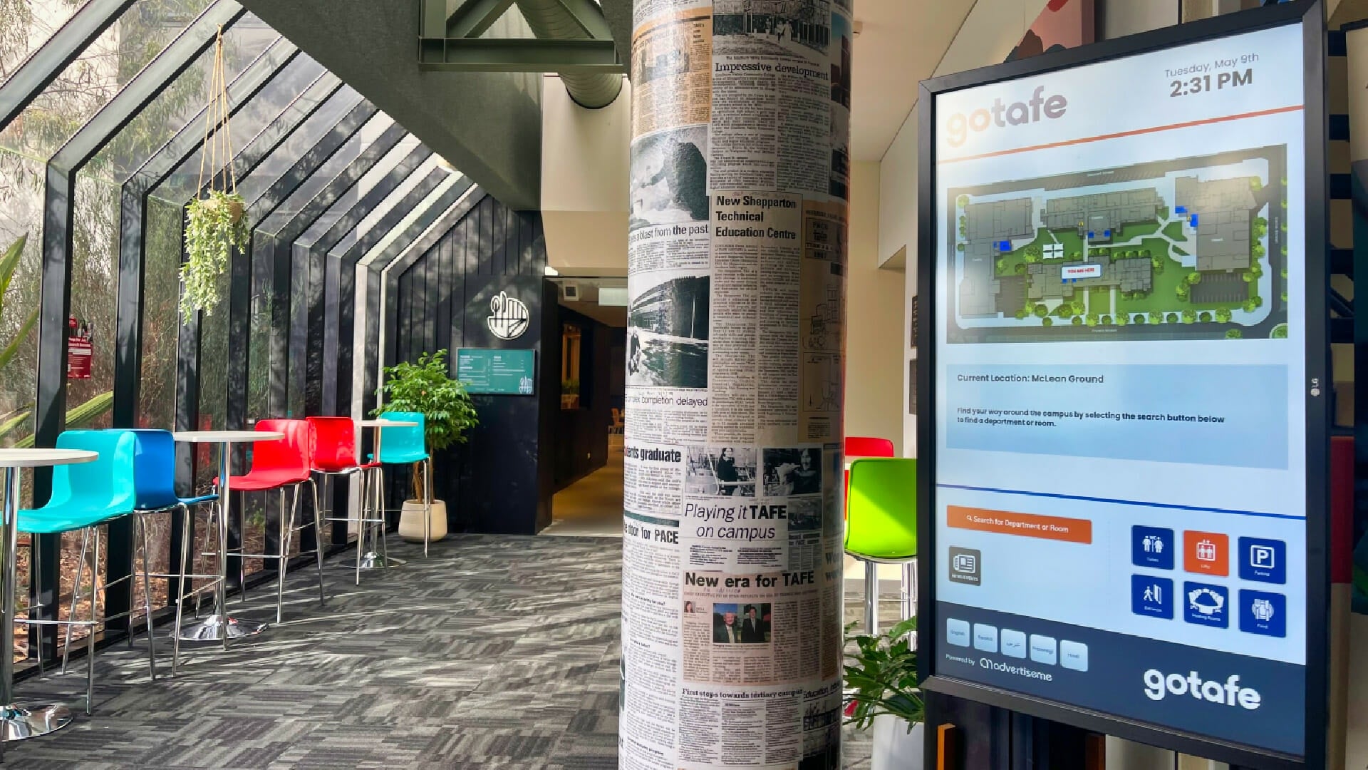 Gotafe Campus Wayfinding Kiosk Lobby