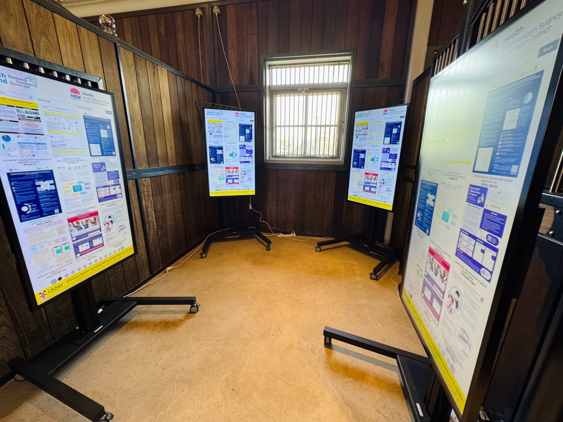 Health Research Eposter Display Screens