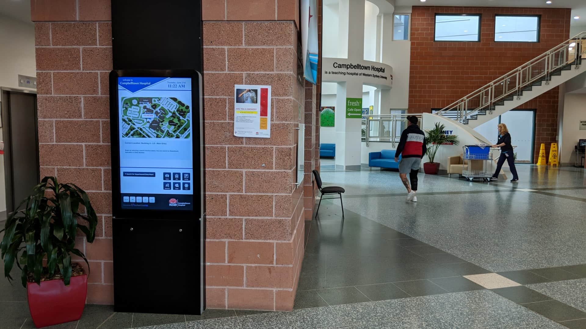 Hospital Lobby Wayfinding Kiosk