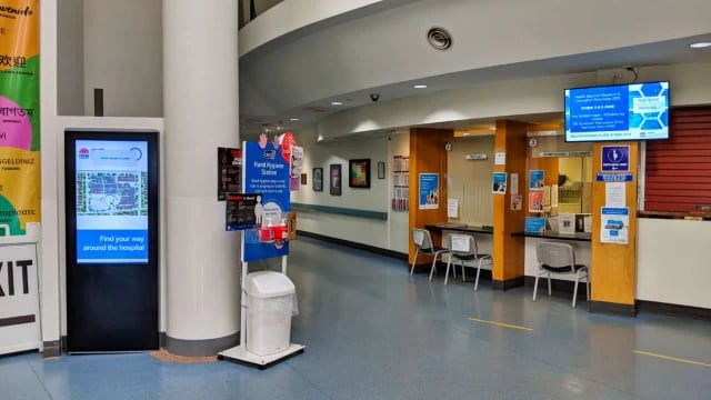 Hospital Lobby Wayfinding Kiosk