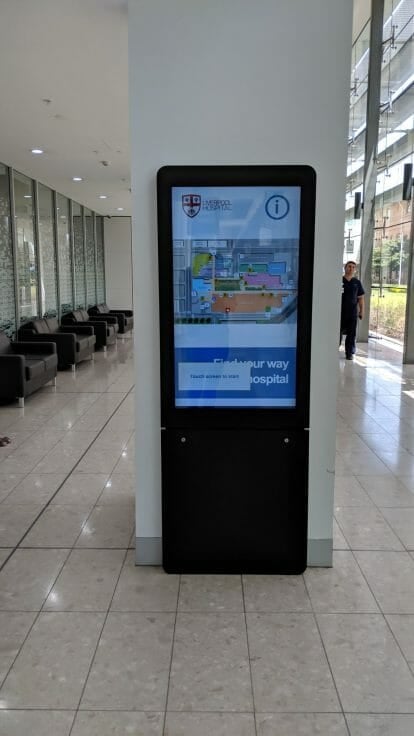 Hospital Lobby Wayfinding Kiosk