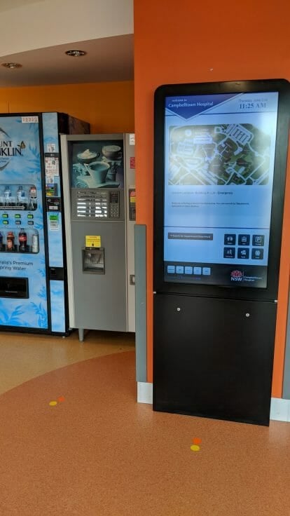 Hospital Lobby Wayfinding Kiosk