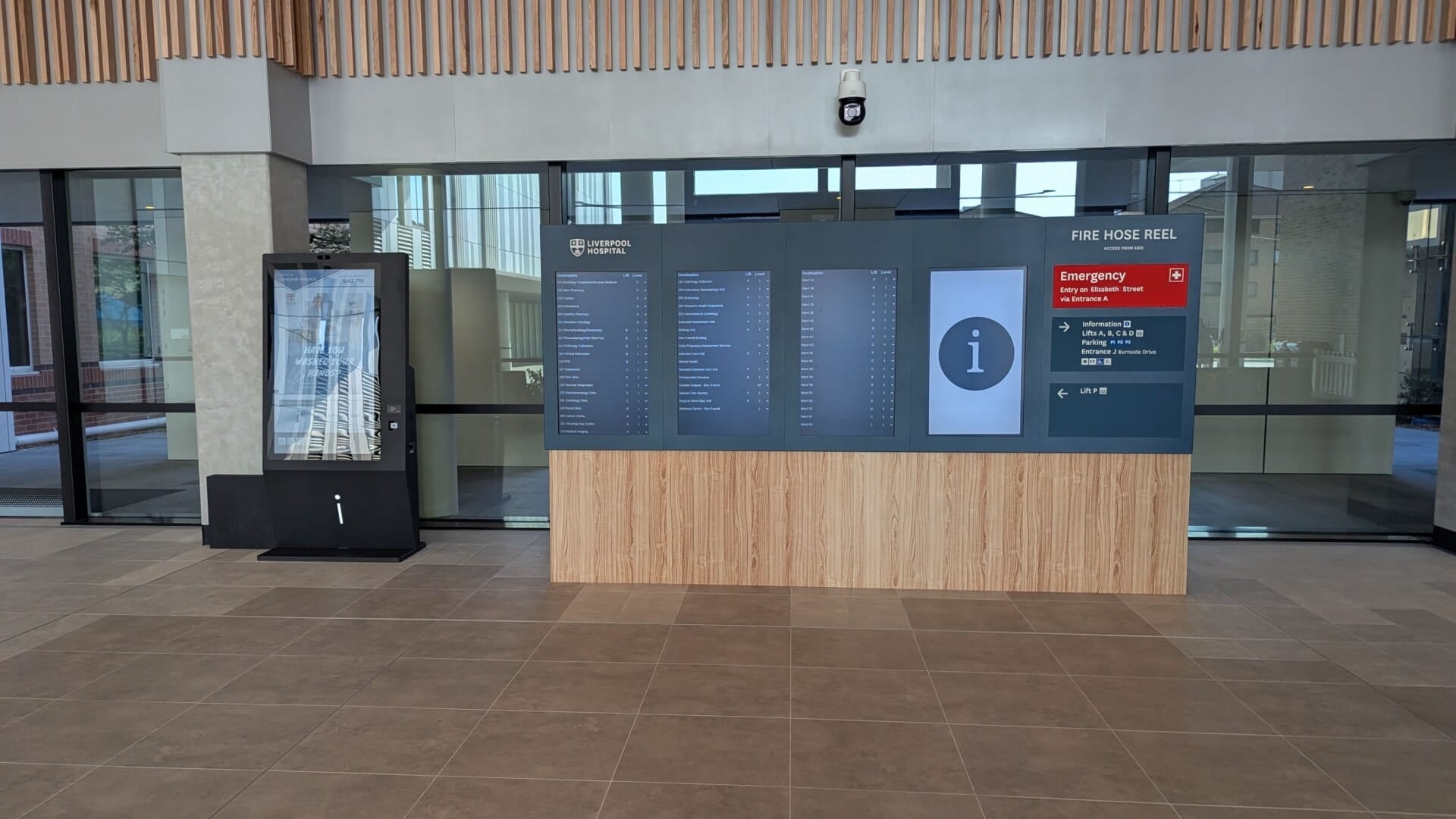 Liverpool Hospital Wayfinding Kiosk Lobby