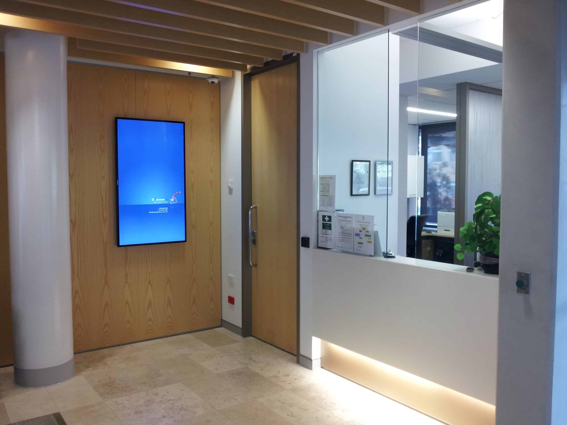 Medical Reception Digital Signage Display