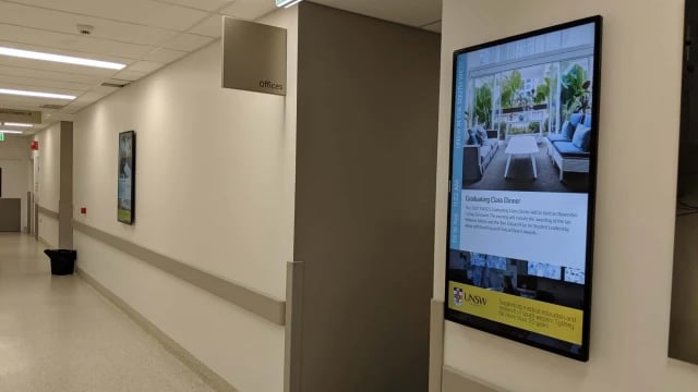 University Corridor Digital Signage Display