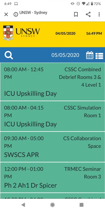 University Room Booking Mobile App
